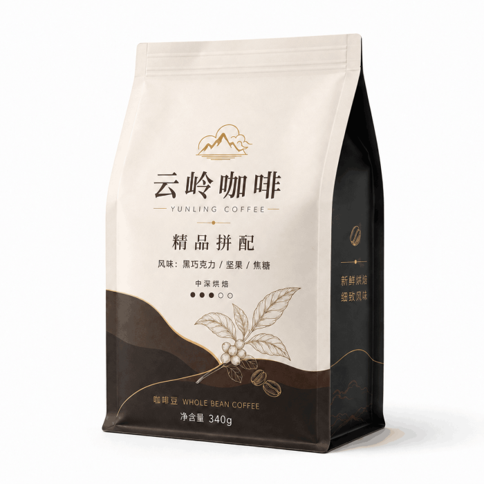 Custom Food Packaging Bags Custom Aluminum Foil Stand-Up Self-Sealing Bags Three-Side Sealed Vacuum Bags Eight-Side Sealed Coffee Snack Packaging Bags