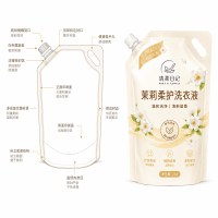 Custom Laundry Detergent Plastic Packaging Bag, Daily Chemical Liquid Self-Standing Spout Bag, Thickened Leak-Proof Washing and Care Product Composite Packaging Bag