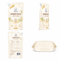 Custom Laundry Detergent Plastic Packaging Bag, Daily Chemical Liquid Self-Standing Spout Bag, Thickened Leak-Proof Washing and Care Product Composite Packaging Bag