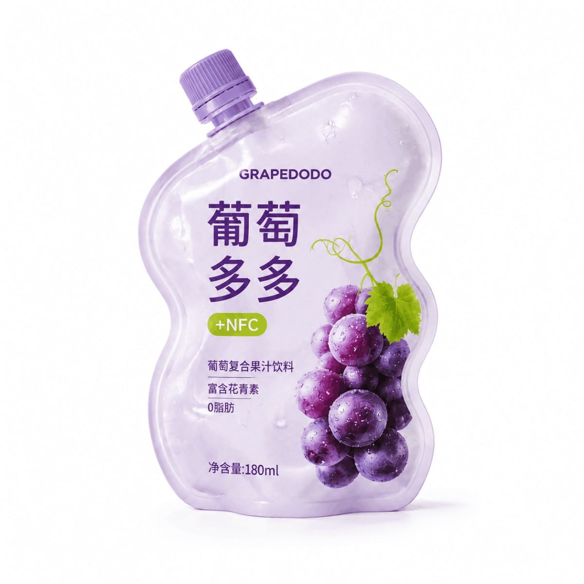 Customized Food Irregular Shape Spout Bag for Drinks, Jelly, Yogurt, Food Bags, Portable Self-Standing Irregular Shape Bags