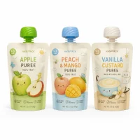 Custom Food Grade 121°C High Temperature Sterilization Fruit Puree Suction Bag BPA Free Aluminum Foil High Barrier Independent Standing Suction Bag for Infant Complementary Food