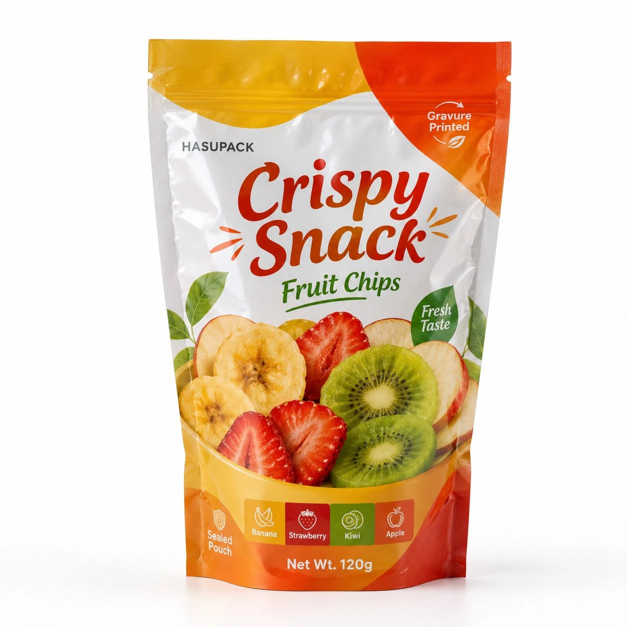 Custom Soft Packaging Fruit Crisp Packaging Bags