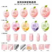 Custom Irregular Jelly Packaging Bags – Peach-Shaped Taro Jelly Food Grade Transparent Irregular Bag Manufacturer