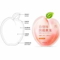 Custom Irregular Jelly Packaging Bags – Peach-Shaped Taro Jelly Food Grade Transparent Irregular Bag Manufacturer