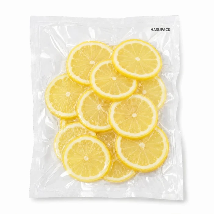 Custom Fruit Slice Vacuum Packaging Bags – Lemon Slices and Vegetable Slices Food Grade Transparent Vacuum Bags Manufacturer