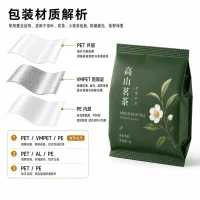 Custom Side-Sealed Pillow Pouch for Tea Packaging, Snack Packaging for Nuts, Candies, Chocolate, Coffee Beans
