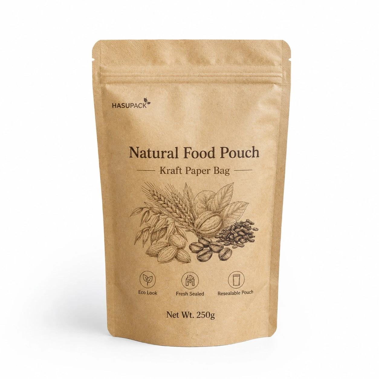 Natural Food Brown Paper Bag