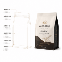 Custom Food Packaging Bags Custom Aluminum Foil Stand-Up Self-Sealing Bags Three-Side Sealed Vacuum Bags Eight-Side Sealed Coffee Snack Packaging Bags