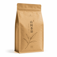 Custom Kraft Paper Packaging Bags for Tea, Nuts & Snacks, Coffee Packaging Bags, Kraft Paper Self-Sealing Bags