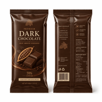 Custom Chocolate Packaging Bags with Sealing, Snack Packaging Bags