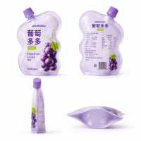 Customized Food Irregular Shape Spout Bag for Drinks, Jelly, Yogurt, Food Bags, Portable Self-Standing Irregular Shape Bags