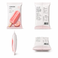 Customized Middle-Sealed Bag Ice Cream Packaging, Portable Individual Packaging, Universal Packaging for Dried Snacks