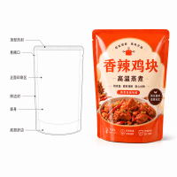 Custom High-Temperature Steam Cooking Food Packaging Bags Pre-Cooked Food Packaging Bags