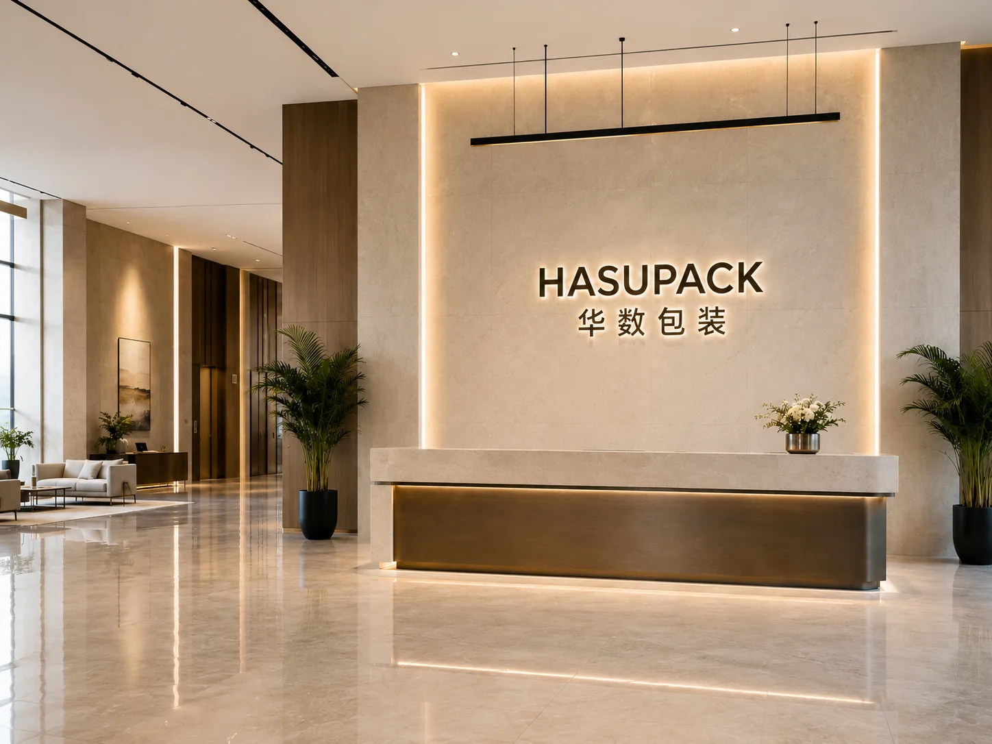 Huashu Packaging Company Front Desk