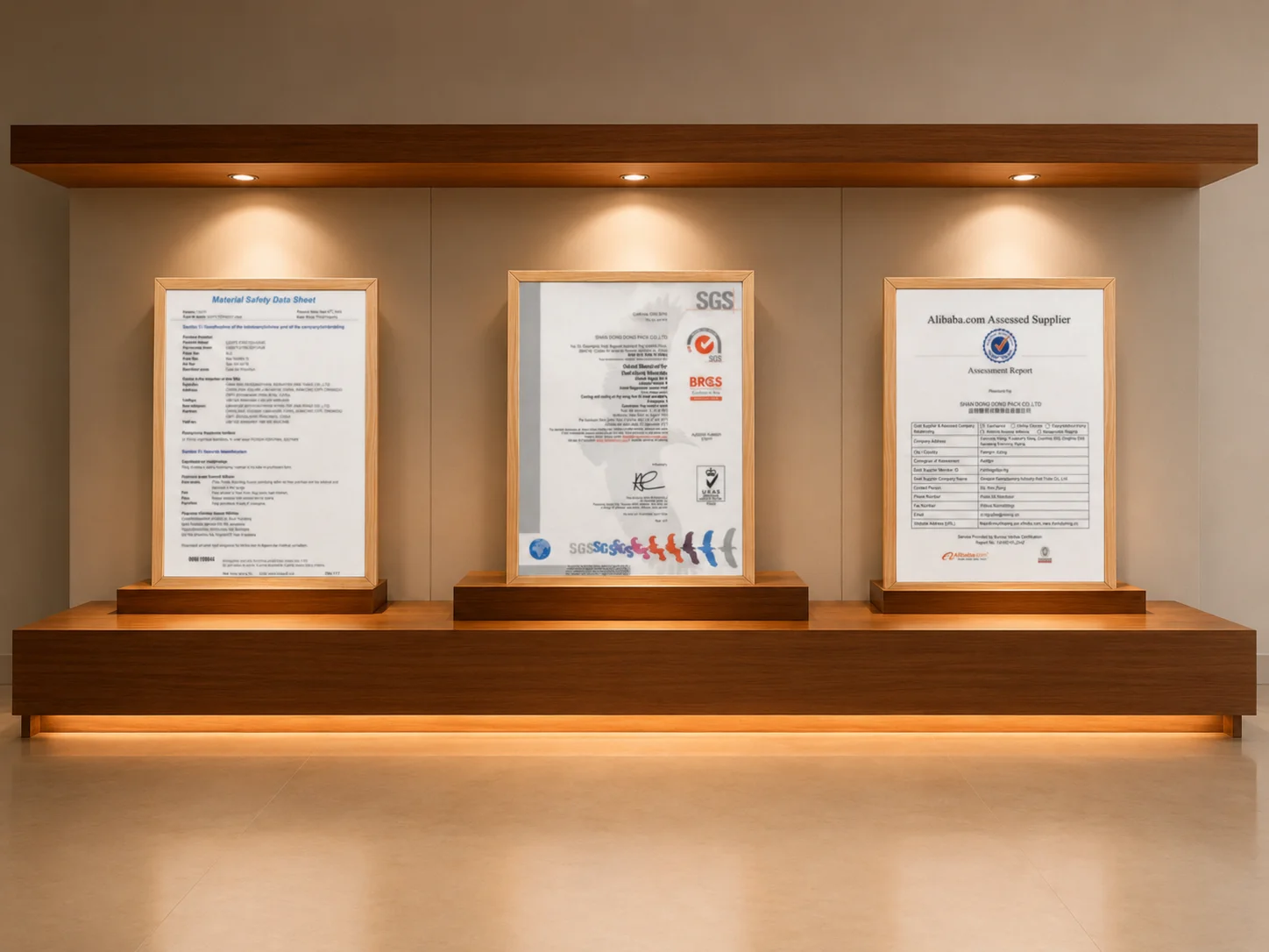 Huashu Packaging Certificates