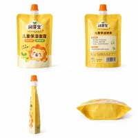 Baby Cream Squeeze Bag, Children’s Skincare Travel Size, Self-Standing Bag Custom Manufacturer
