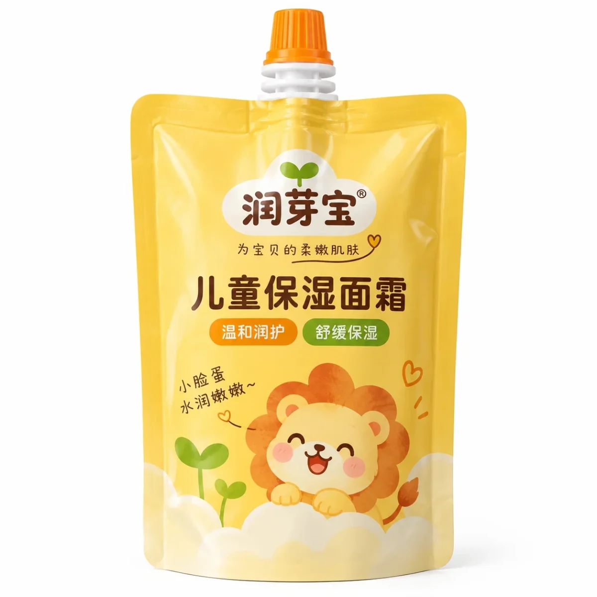 Baby Cream Squeeze Bag, Children’s Skincare Travel Size, Self-Standing Bag Custom Manufacturer