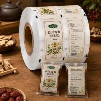 Custom Chinese Herbal Liquid Packaging Laminated Film Roll Manufacturer for Automatic Filling Composite Film Material Supplier
