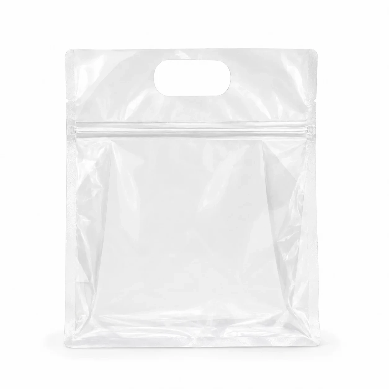 Clear Carry Handle General Purpose Packaging Bag Packaging Real Photo