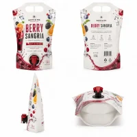 Custom Alcohol Beverage Packaging Bags with Spout Valve Self-Standing Bag Manufacturer Supplier