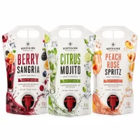Custom Alcohol Beverage Packaging Bags with Spout Valve Self-Standing Bag Manufacturer Supplier