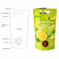 Custom Wine Packaging Bags, Beverage Packaging Bags, Custom Large Capacity Packaging Bags