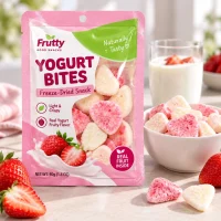 Freeze-dried candy packaging bag three-side sealed transparent window snack bag custom manufacturer