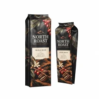 Four-Side Sealed Side Gusset Coffee Bean Bag Custom Manufacturer