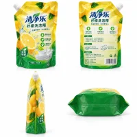 Custom Soap Dispenser Bag Manufacturer for Kitchen Cleaner, Stand-Up Pouch for Dish Soap Refill