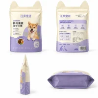 Custom Dog Food Bags Custom Pet Snack Packaging Bags Manufacturer of Pet Food Irregular Self-Standing Bags