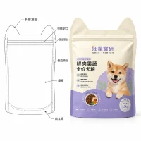 Custom Dog Food Bags Custom Pet Snack Packaging Bags Manufacturer of Pet Food Irregular Self-Standing Bags