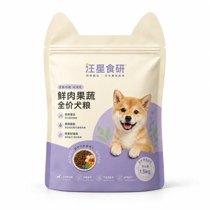 Custom Dog Food Bags Custom Pet Snack Packaging Bags Manufacturer of Pet Food Irregular Self-Standing Bags