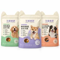 Custom Dog Food Bags Custom Pet Snack Packaging Bags Manufacturer of Pet Food Irregular Self-Standing Bags