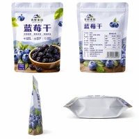 Custom Fruit Dry Packaging Bags – Blueberry Snack Stand-Up Bag – Food Packaging Bag Manufacturer
