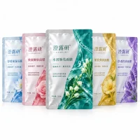 Custom Aluminum Foil Mask Bag Three-Side Sealed Skincare Essence Packaging Bag Manufacturer