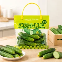 Custom Fresh Produce Packaging Bags Manufacturer for Fresh Fruits, Vegetables, and Agricultural Products Self-Standing Bags Source Factory