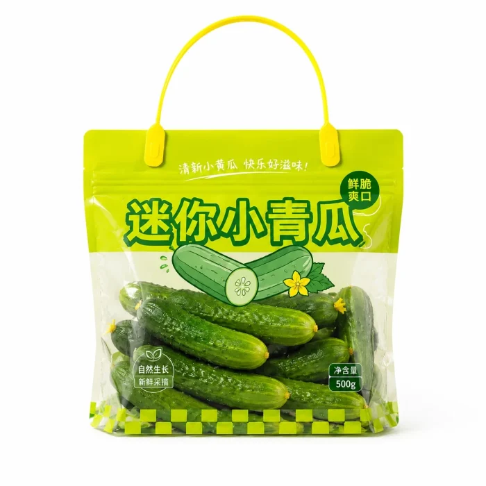 Custom Fresh Produce Packaging Bags Manufacturer for Fresh Fruits, Vegetables, and Agricultural Products Self-Standing Bags Source Factory