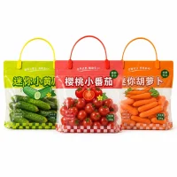 Custom Fresh Produce Packaging Bags Manufacturer for Fresh Fruits, Vegetables, and Agricultural Products Self-Standing Bags Source Factory