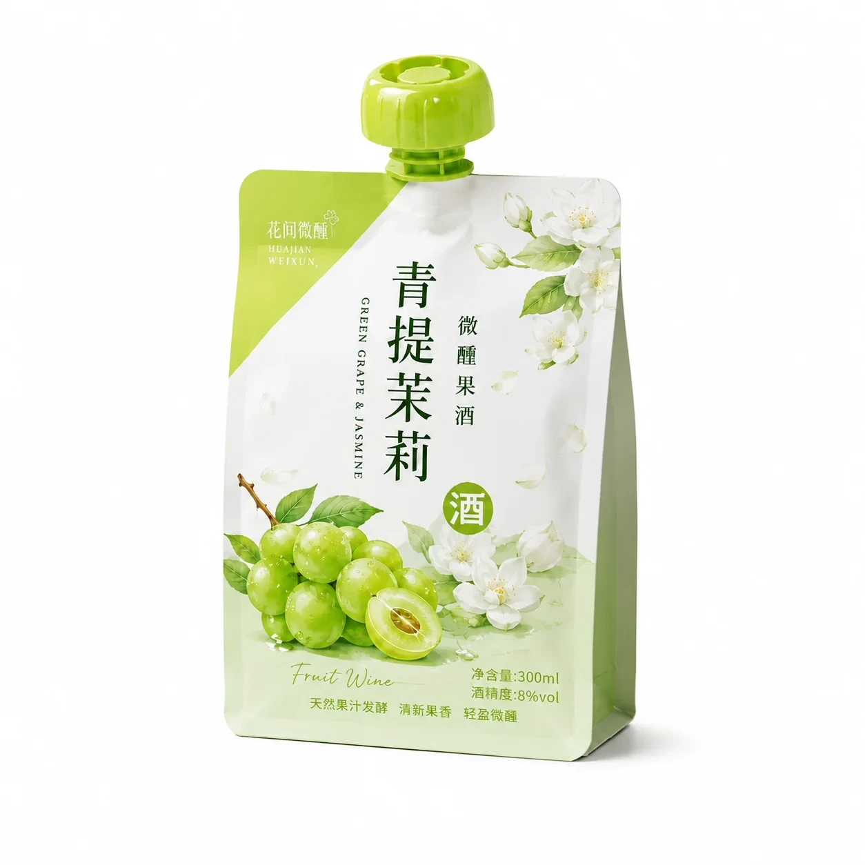 Beverage Packaging Bag Front View