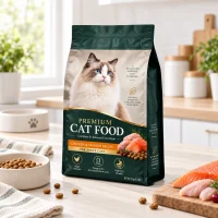 Recyclable Cat Food Packaging Bags Custom Manufacturer for Single Material Four-Side Sealed Pet Food Bags