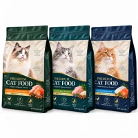 Recyclable Cat Food Packaging Bags Custom Manufacturer for Single Material Four-Side Sealed Pet Food Bags