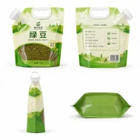 Custom Green Bean Packaging Bags, Self-Standing Grain and Legume Packaging Bags, Legume Packaging Bags