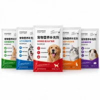 Custom Pet Nutrition Bag Manufacturer, Aluminum Foil Small Bag for Pet Health Products, Three-Side Sealed Composite Film Packaging Bag Factory