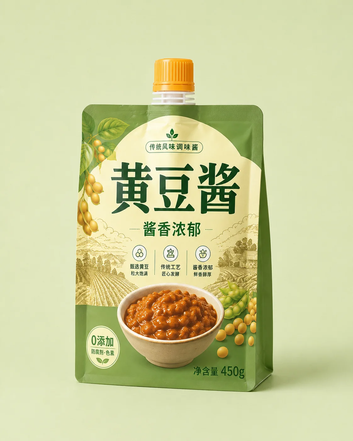 Seasoning Packaging Yellow Soy Sauce