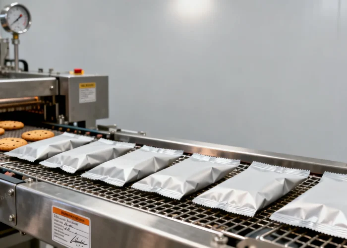 Baking snacks should be packaged after cooling, as packaging while hot can affect crispness and sealing.